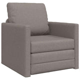 Sofa Bed Taupe 74 x 77 x 81 cm Fabric 4106626