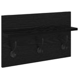 Hallway Furniture Set 4 pcs Black Oak Engineered Wood 871529