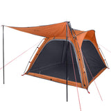 Camping Tent 4-Person Grey and Orange Quick Release Waterproof 94358