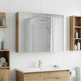 Bathroom Mirror Cabinet Artisian Oak 100 x 14.5 x 70 cm 889126