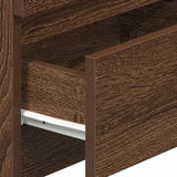 ZNTS Bedside Cabinets 2 pcs with 2 Drawers Brown Oak 40x33x60 cm 858573