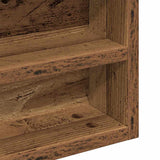 Display Cabinet Wall-Mounted Old Wood 100 x 8.5 x 75 cm 869186