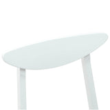 Dining Chairs 2 pcs White 42 x 47.5 x 81 cm Solid Rubber Wood 42020433