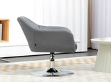 Swivel Microfibre Accent Chair for Living Room Contemporary Vanity Armchair with Adjustable Height T3398P329611
