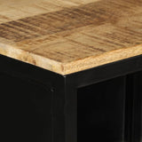 Bathroom Cabinet 40x27x90 cm Iron and Solid Wood Mango 358563