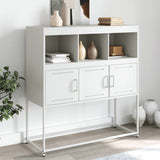 ZNTS Sideboard White 100.5x39x107 cm Steel 846595