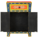Hand Painted Sideboard 54x30x74 cm Solid Wood Mango 352053
