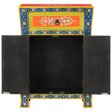 Hand Painted Sideboard 54x30x74 cm Solid Wood Mango 352053