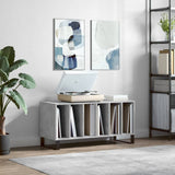 Record Cabinet Concrete Grey 100x38x48 cm Engineered Wood 831760