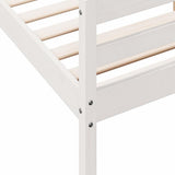 Bed Frame without Mattress White 120x200 cm Solid Wood Pine 842791