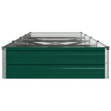 Raised Garden Bed Green 320 x 80 x 24 cm Galvanised Steel 8006496