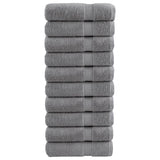 Premium Hand Towels "SOLUND" 10 pcs Grey 50x100 cm 600 gsm 137307