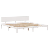Bed Frame with Drawers without Mattress White 180x200 cm Super King 3301991