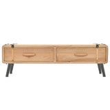 TV Cabinet Solid Fir Wood 120x33x35 cm 245773