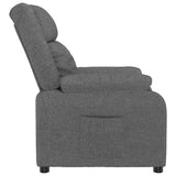 Recliner Chair Dark Grey Fabric 348109