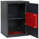 Safe Box with Lock Dark grey 35 x 31 x 50 cm Steel 42011316