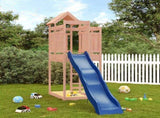 Outdoor Playset Natural Wood Solid Douglas Wood Large Durable 3156872