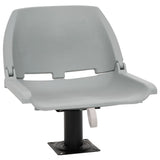 4 Piece Foldable Boat Seat Set No Pillow Grey 48x51x41 cm 3284275