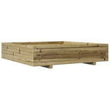 Garden Planter 110x110x26.5 cm Impregnated Wood Pine 847327