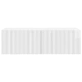 Wall-Mounted TV Cabinet High Gloss White 98 x 41 x 30 cm 898529