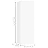 4 Piece TV Cabinet Set White Engineered Wood 3078689