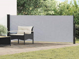 Retractable Side Awning Grey 600 x 120 cm Polyester 42035506