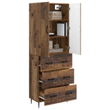 Cabinet Set 2 pcs Old Wood 66 x 34.5 x 90 cm Engineered Wood 3416644