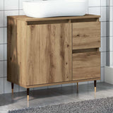 Bathroom Cabinet Artisan Oak 65x33x60 cm Engineered Wood 857224