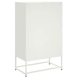 Highboard White 68x39x111.5 cm Steel 846613