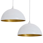 Ceiling Lamp 2 pcs Height-adjustable Semi-spherical White 241114