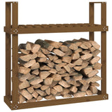 Firewood Rack Honey Brown 110x35x108.5 cm Solid Wood Pine 823860