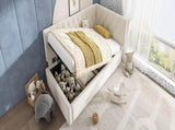Daybed Upholstered Bed with 3FT Single Sofa Bed 90 x 190 cm, Ottoman Bed with Hydraulic N601P343711B