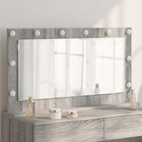 Vanity Mirror Rectangular Grey Sonoma 100 x 55 x 18 cm 868306