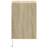 TV Wall Cabinets with LED Lights 2 pcs Sonoma Oak 41x31x45 cm 852318