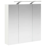 Bathroom Mirror Cabinet White 70 x 14.5 x 70 cm Engineered wood 889095