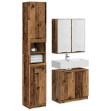 Bathroom Cabinet Set 3 pcs Old Wood Engineered Wood 3415656
