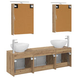 Bathroom Cabinet Set 5 pcs Artisan Oak Engineered Wood 3406478