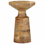 ZNTS Side Table Ø33x50 cm Solid Wood Mango 4017540