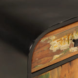 Sideboard 140x35x70 cm Solid Wood Reclaimed and Metal 355845
