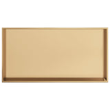 Shower Niche Brushed Gold 62x32x9 cm Stainless Steel 4005129