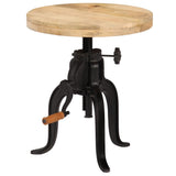 Side Table 45x cm Solid Mango Wood and Cast Iron 247587