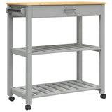 Kitchen Trolley MONZA 84x40x88.5 cm Solid Wood Pine 376101