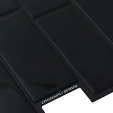 Decorative Stickers 20 pcs Black 29 x 21 cm 42046136