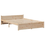 Bed Frame with Headboard without Mattress 135x190 cm Double 3306752