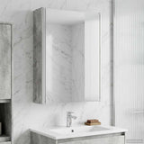 Bathroom Mirror Cabinet Concrete Grey 33 x 11.5 x 50 cm 889218