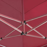 Professional Folding Party Tent Aluminium 6x3 m Wine Red 45504