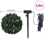 Artificial Boxwood Balls with LED Lights 4 pcs Green 12 cm 3335894