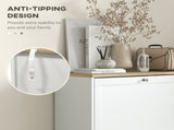 Shoe Cabinet with 3 Flip Drawers, Narrow Shoe Storage Cabinet for 18 Pairs, Freestanding Slim Shoe T3398P344852