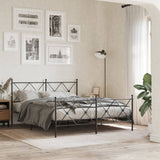 Metal Replace Headboard Black 150cm 376536