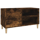 Record Cabinet Smoked Oak 84.5x38x48 cm Engineered Wood 831946